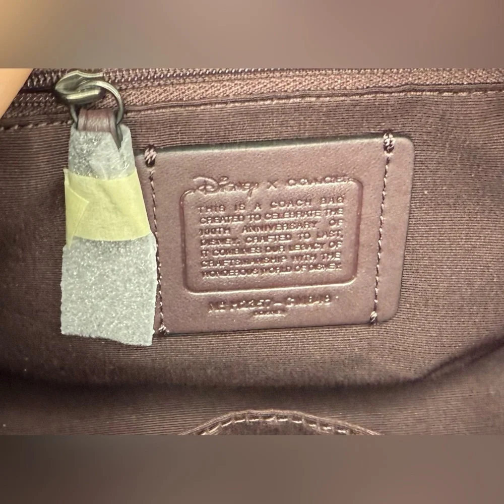 Disney X Coach Rowan Satchel With Holiday Print - Picture 4 of 6